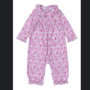 Kissy Kissy Pink and White Floral Baby Romper